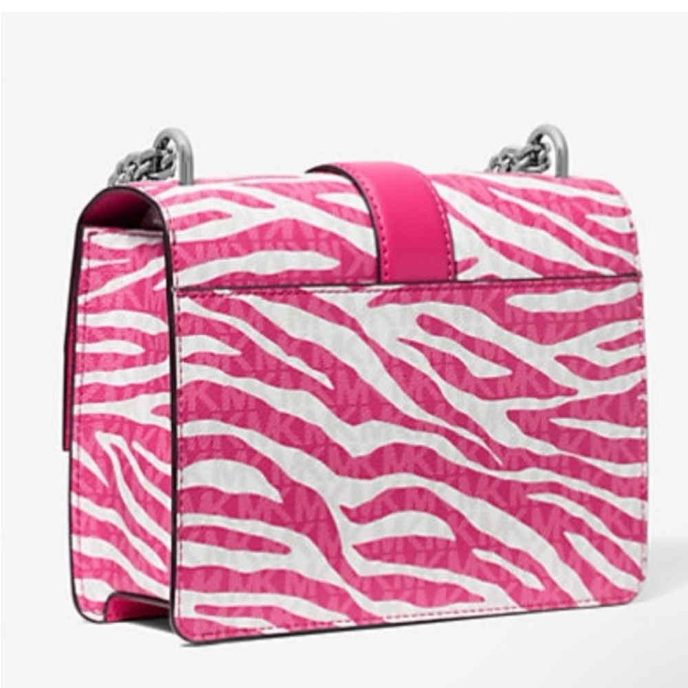 Michael Kors Pink and White Crossbody Bag - Picture 8 of 11